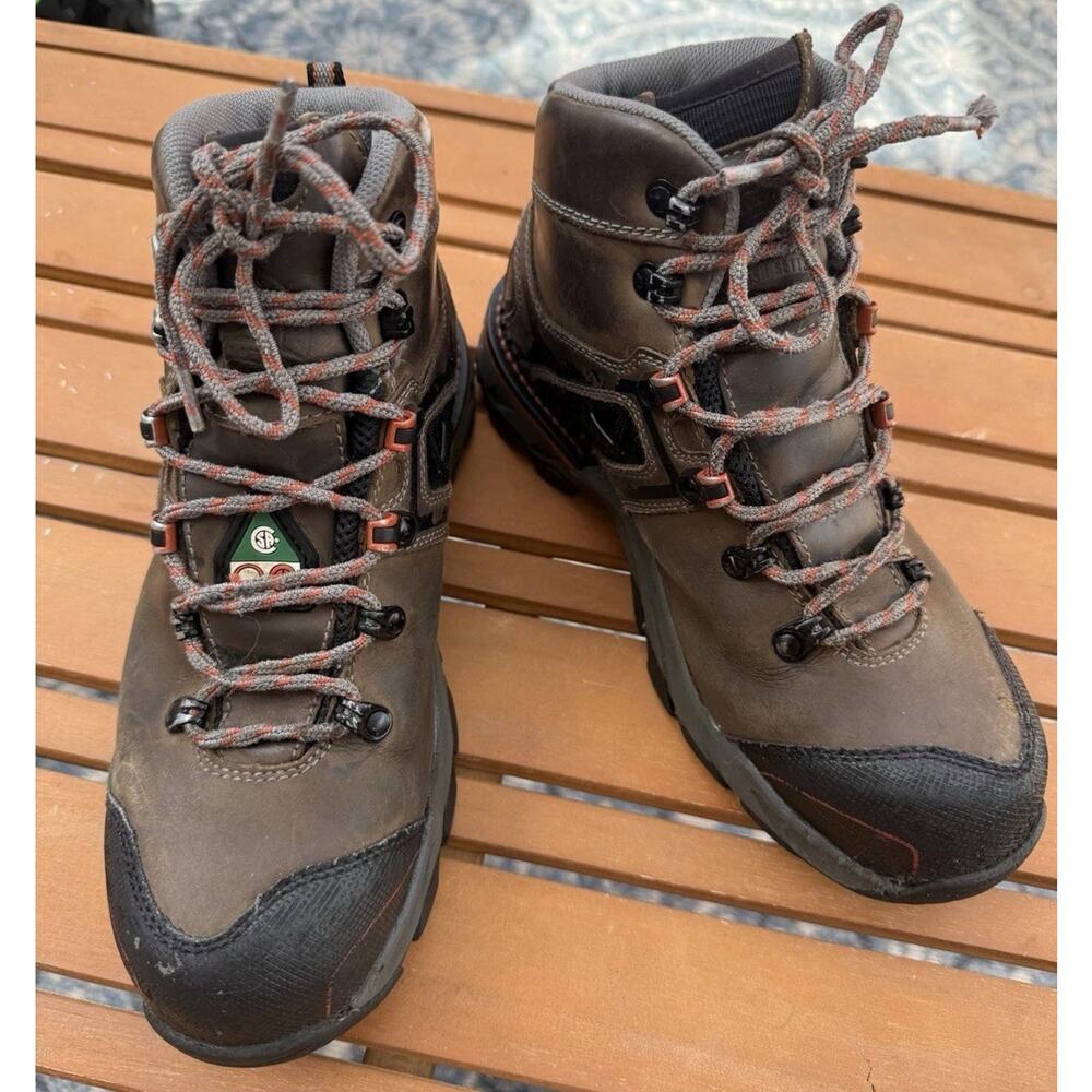 Red Wing Irish Setter Women's Waterproof Steel Toe Work Boots Size 8 Pre-Owned